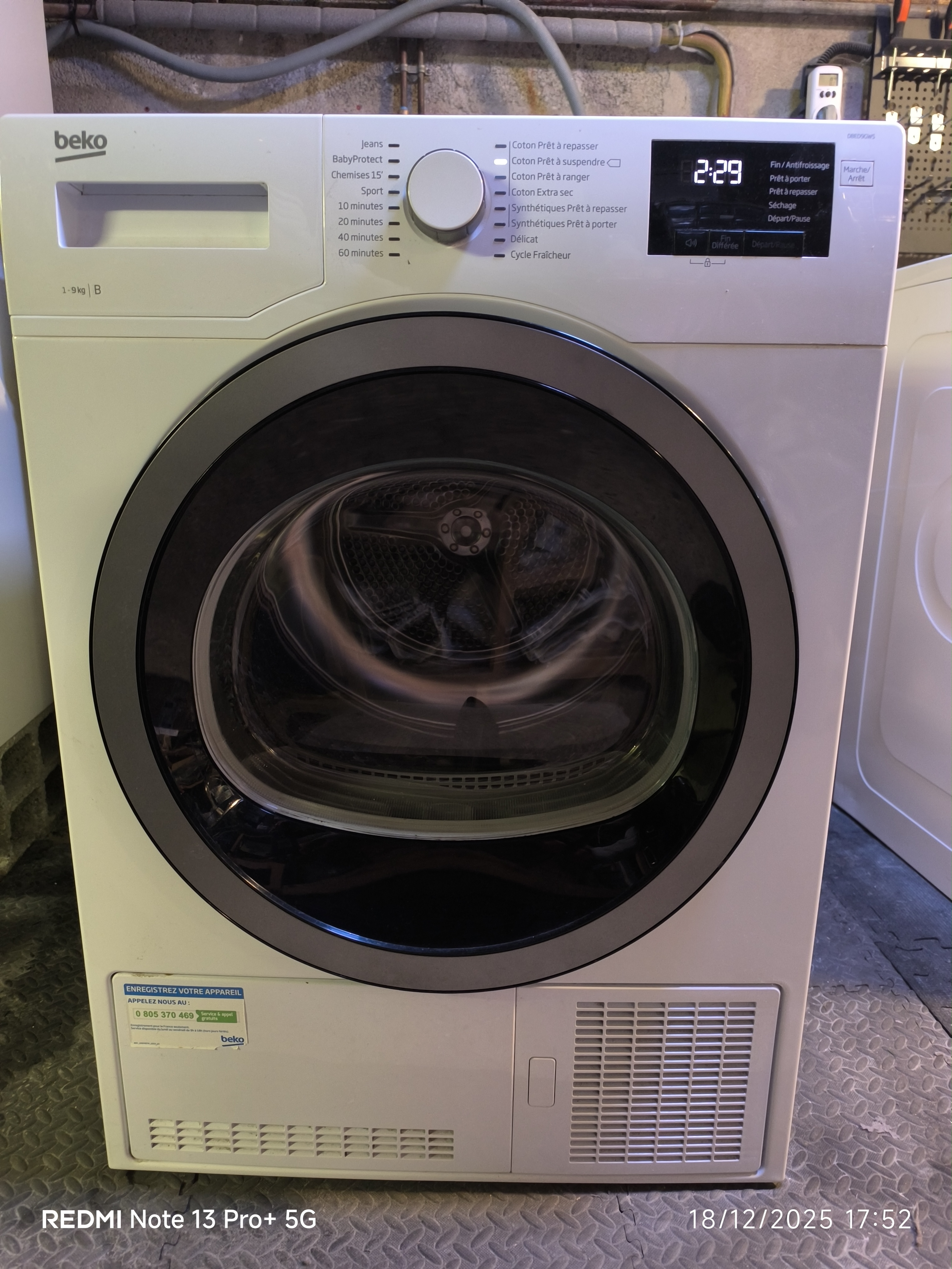 BEKO Sèche Linge BEKO 9kg condensation reconditionné - Électroménager - Samy Répare