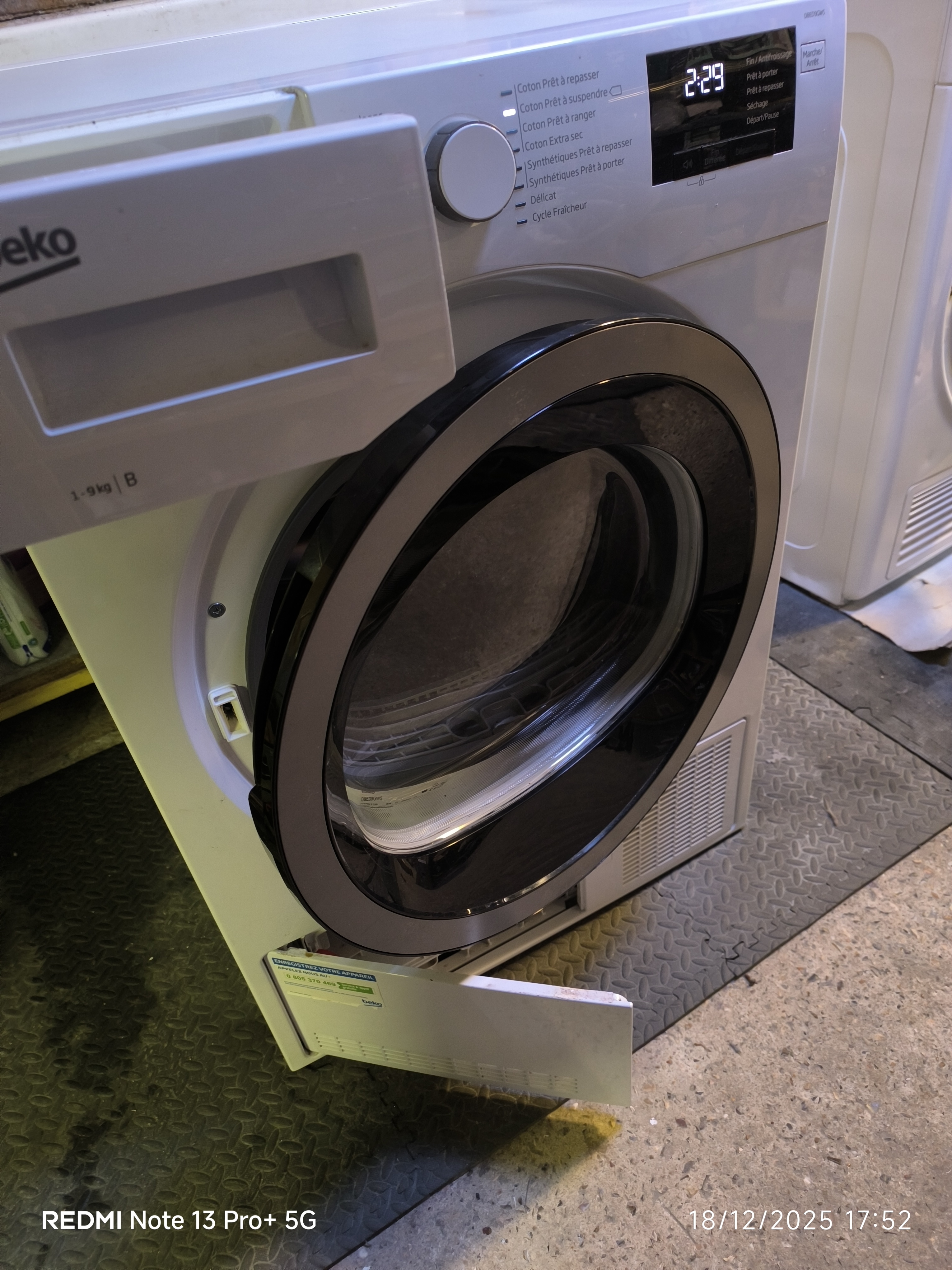 Photo 3 - BEKO Sèche Linge BEKO 9kg condensation reconditionné - Électroménager - Samy Répare dans l'Eure (27)