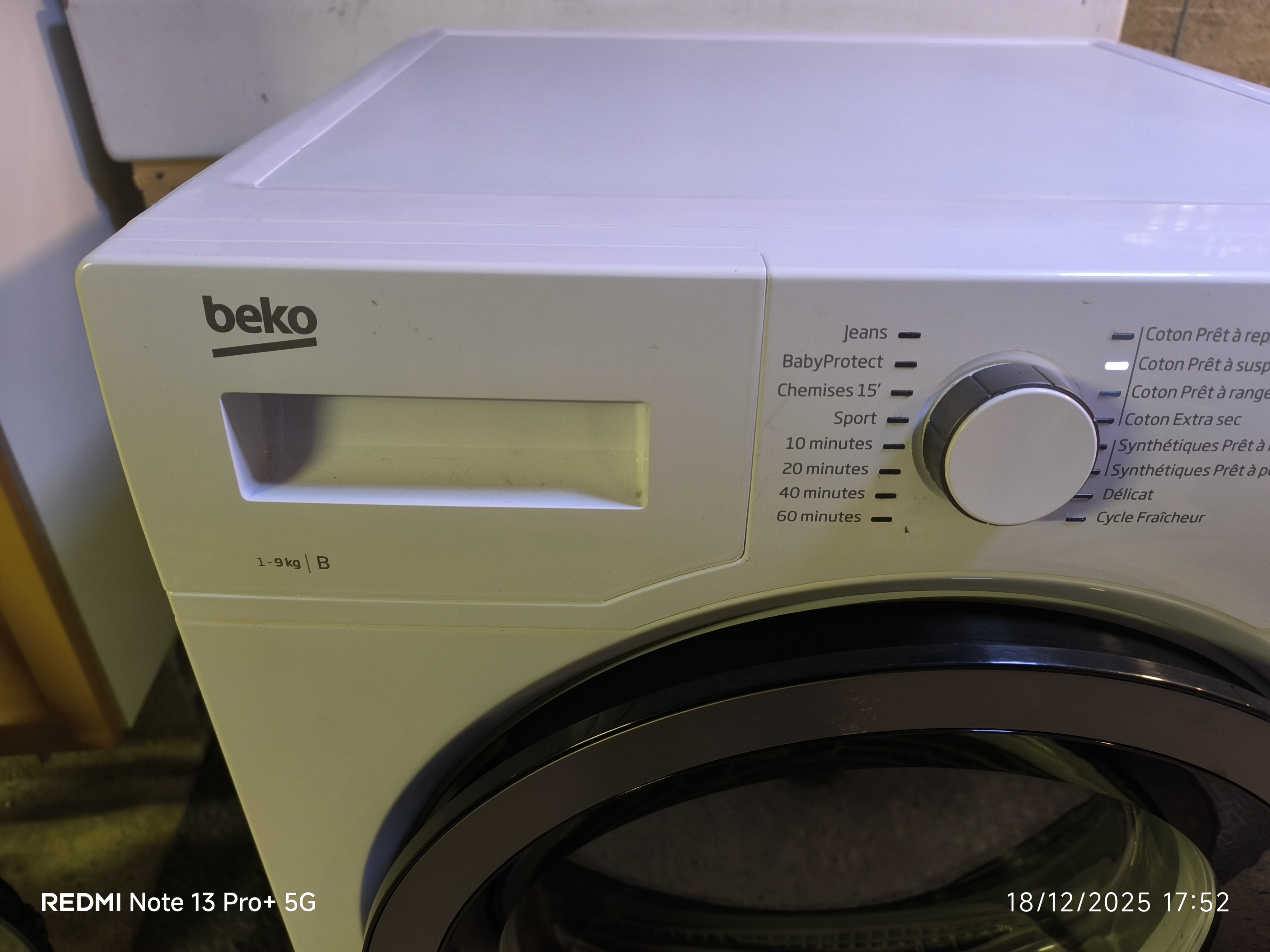 Photo 7 - BEKO Sèche Linge BEKO 9kg condensation reconditionné - Électroménager - Samy Répare dans l'Eure (27)