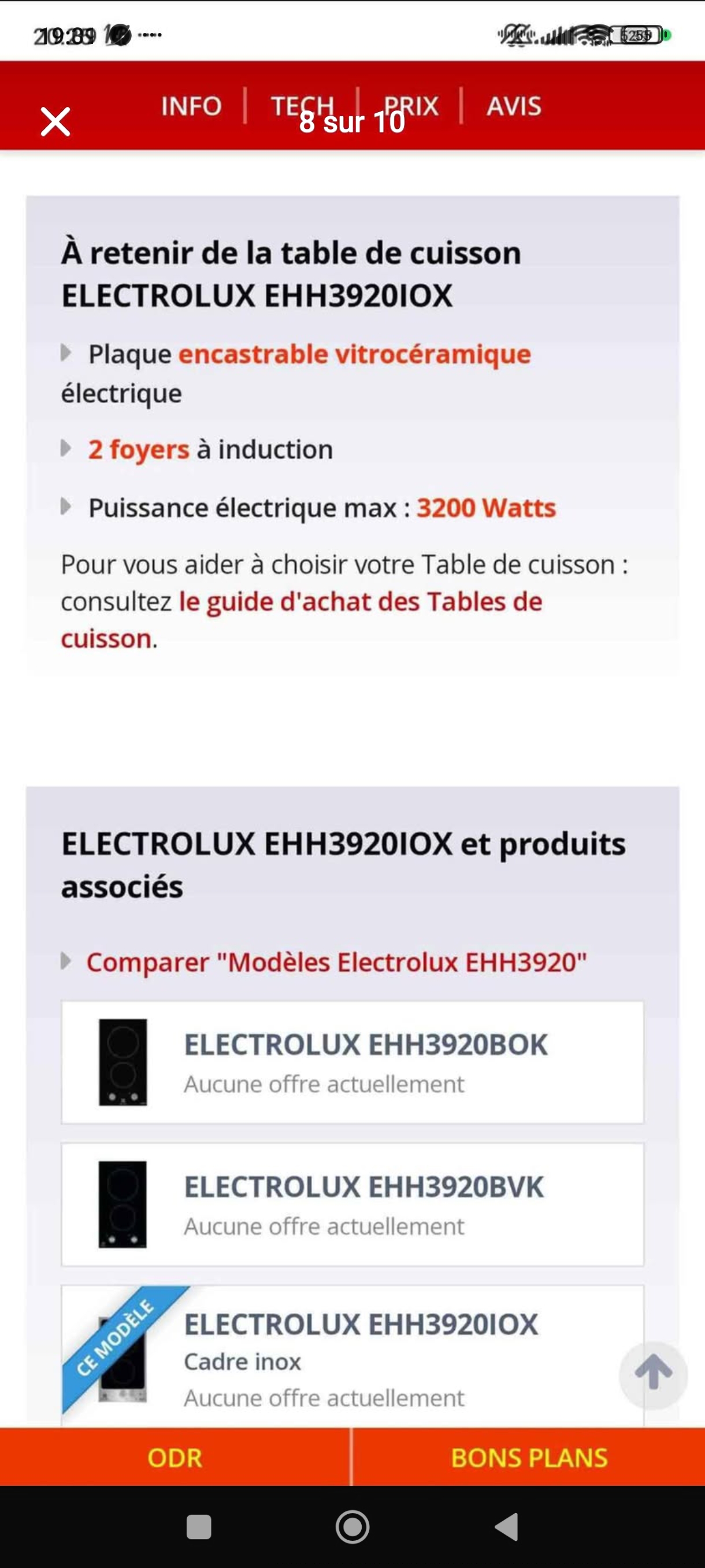 Photo 8 - Electrolux Plaque de cuisson encastrable 2 feux Electrolux induction reconditionné - Électroménager - Samy Répare dans l'Eure (27)
