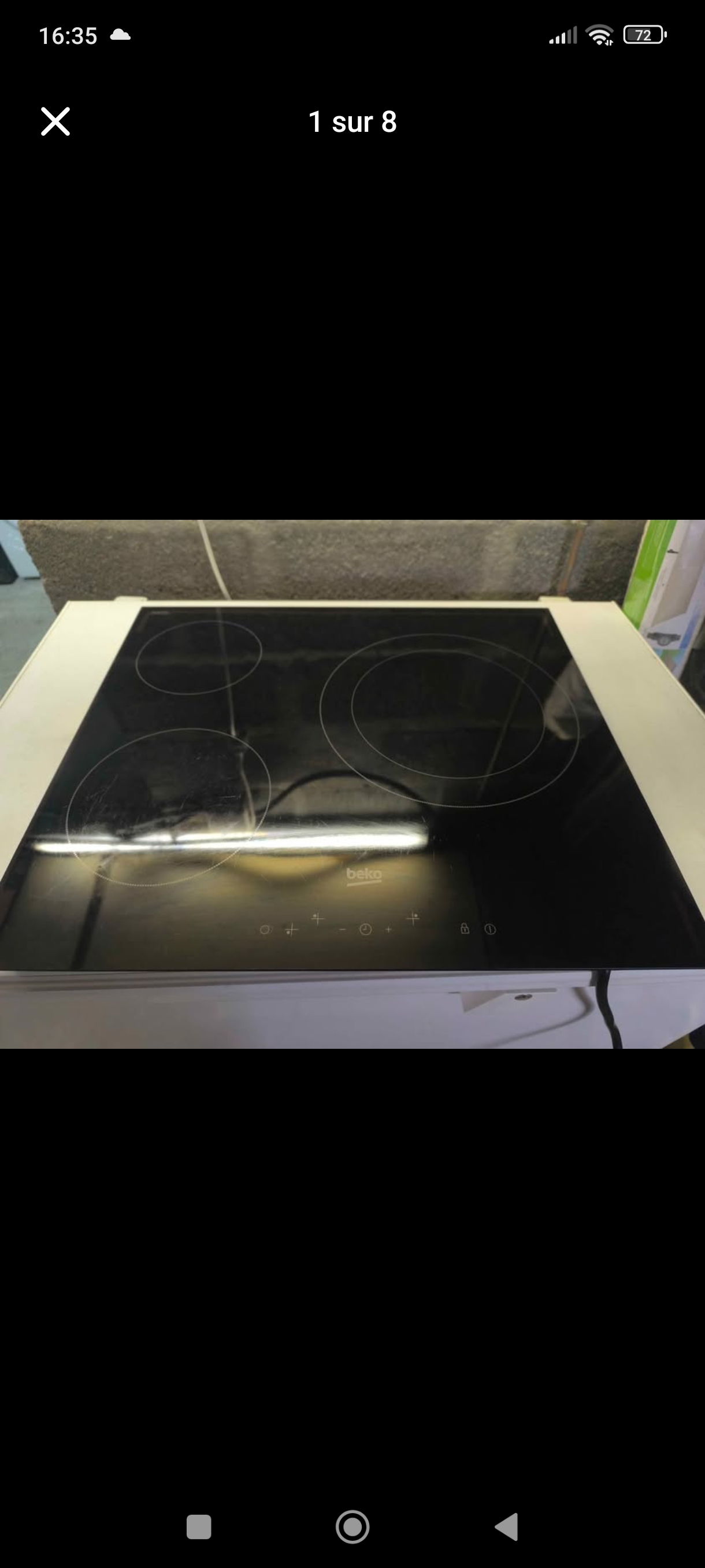 BEKO Plaque Vitrocéramique 3 feux BEKO reconditionné - Électroménager - Samy Répare