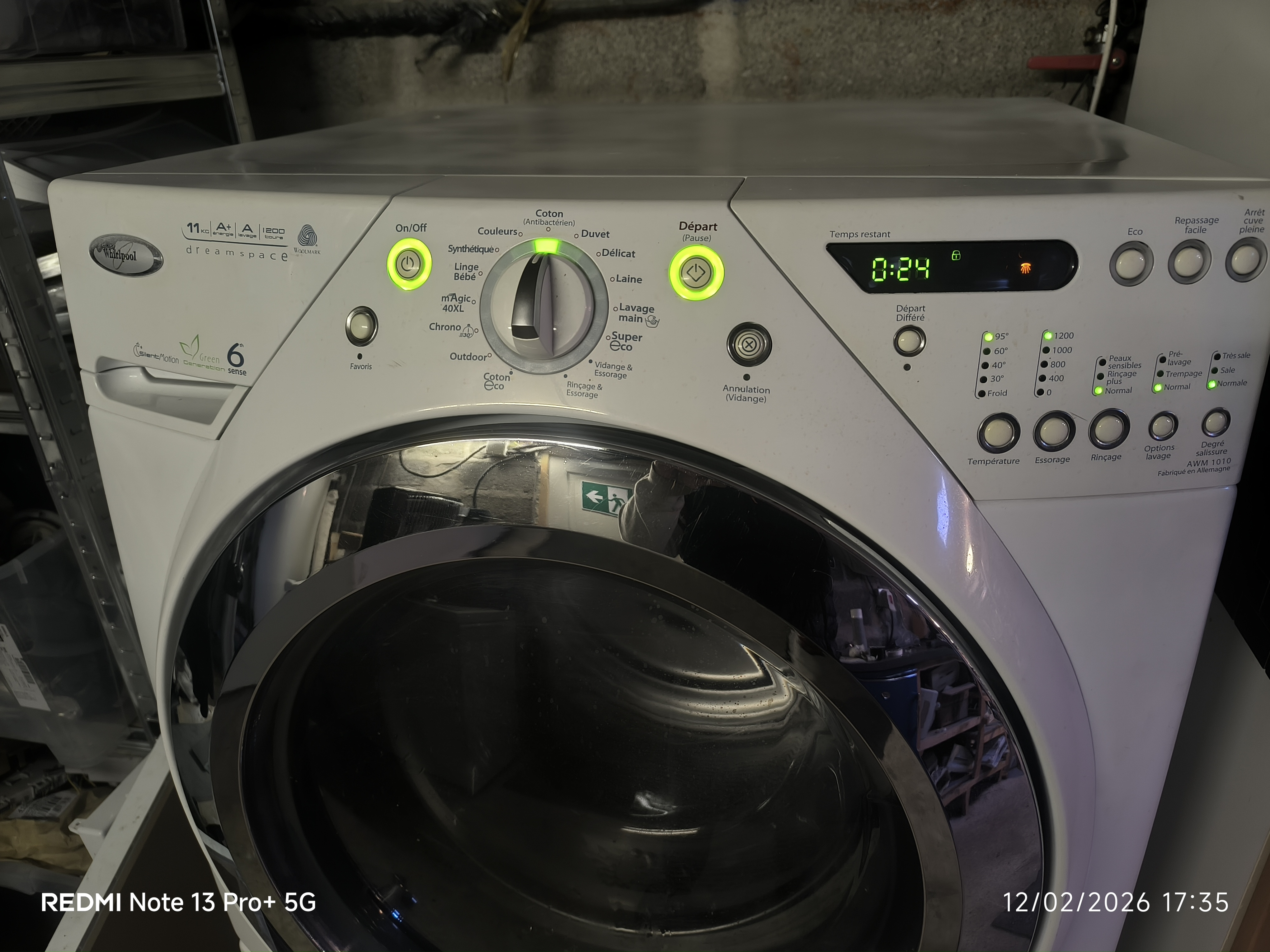 Photo 2 - Whirlpool Lave linge Whirlpool 6eme 11kg semi professionnel reconditionné - Électroménager - Samy Répare dans l'Eure (27)