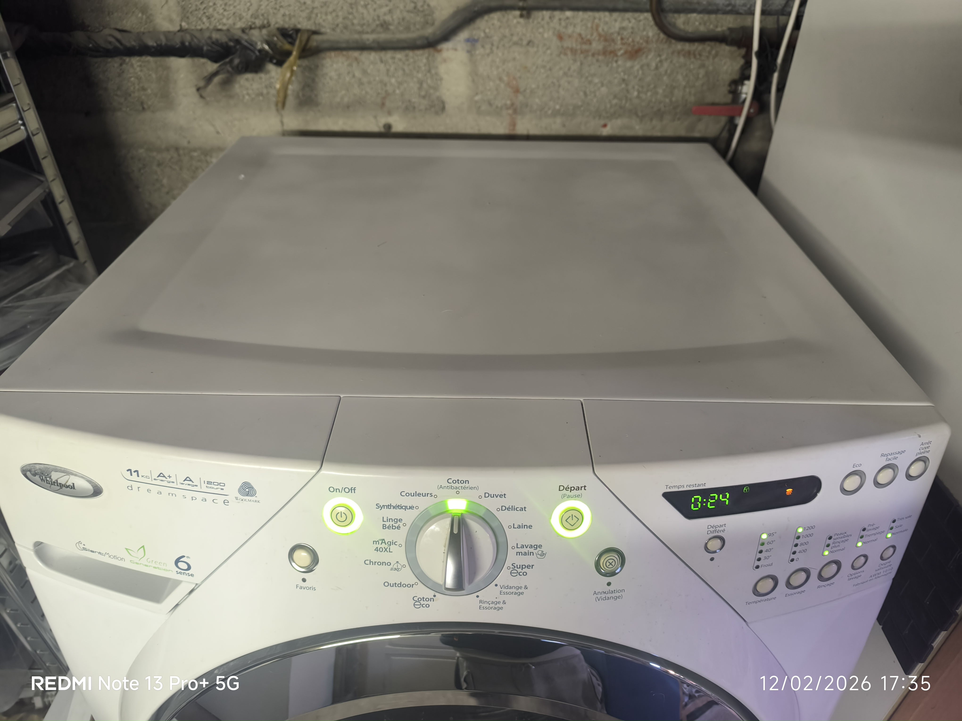 Photo 3 - Whirlpool Lave linge Whirlpool 6eme 11kg semi professionnel reconditionné - Électroménager - Samy Répare dans l'Eure (27)