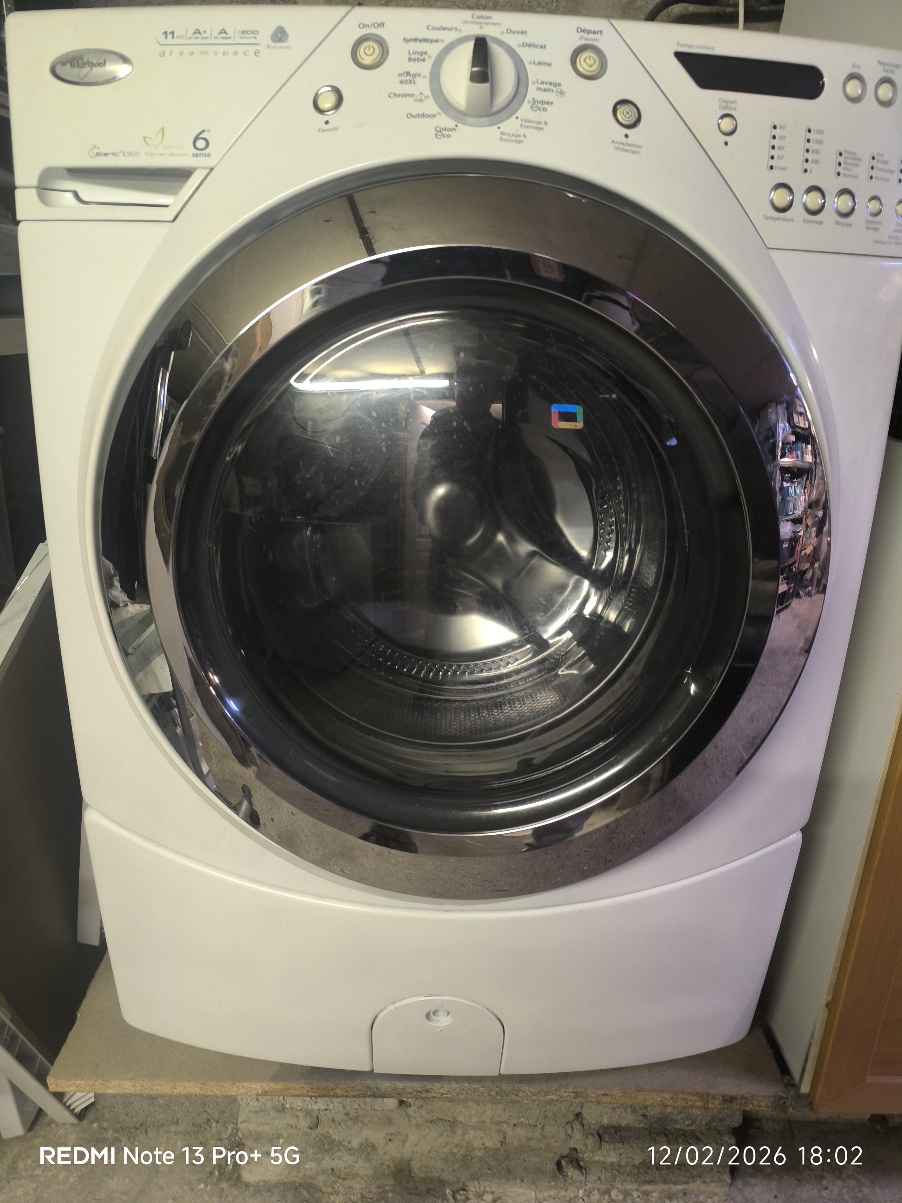 Photo 4 - Whirlpool Lave linge Whirlpool 6eme 11kg semi professionnel reconditionné - Électroménager - Samy Répare dans l'Eure (27)