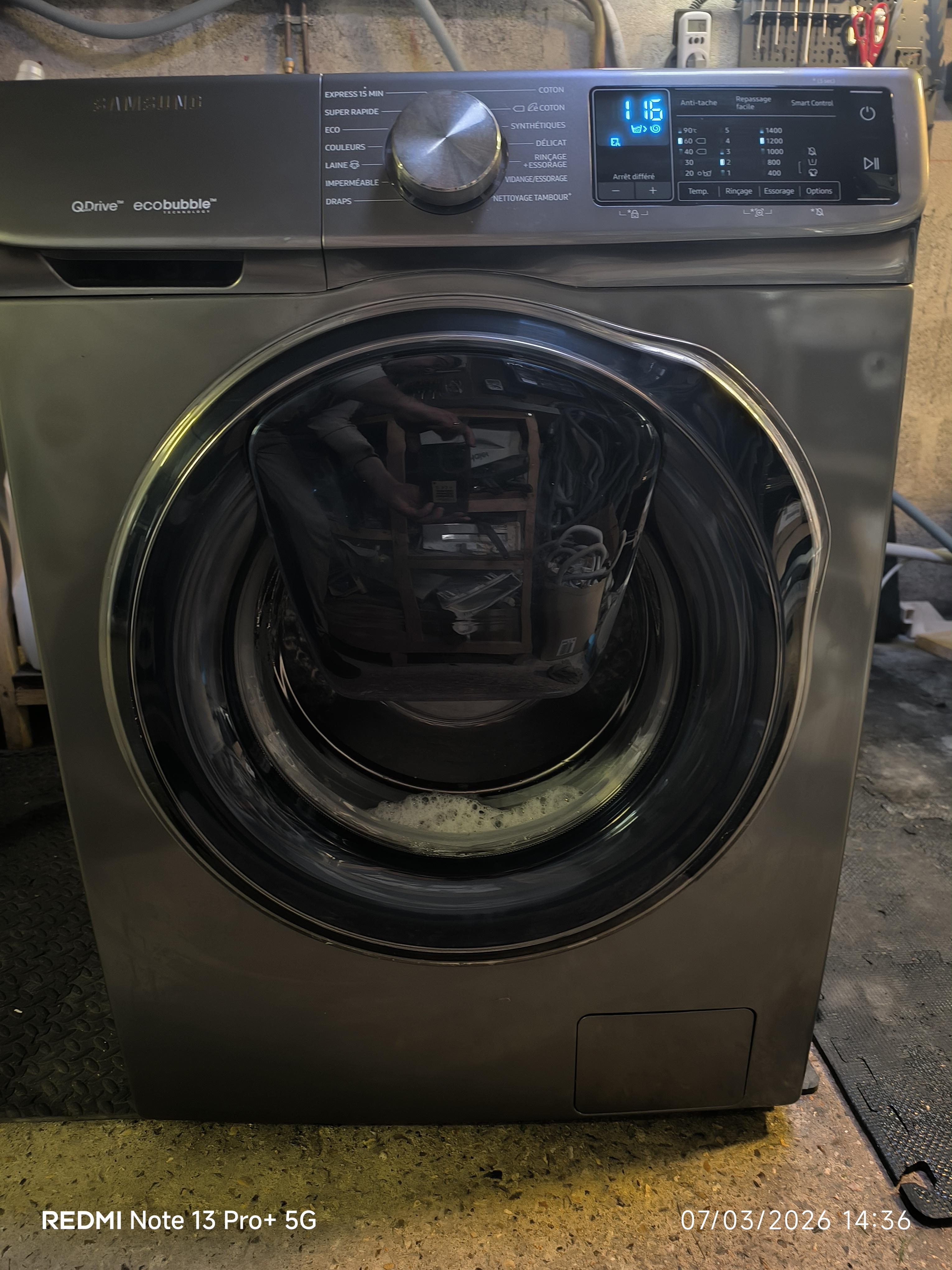 Samsung LAVE linge frontal Samsung ecco bubble 9kg A+++ reconditionné - Électroménager - Samy Répare