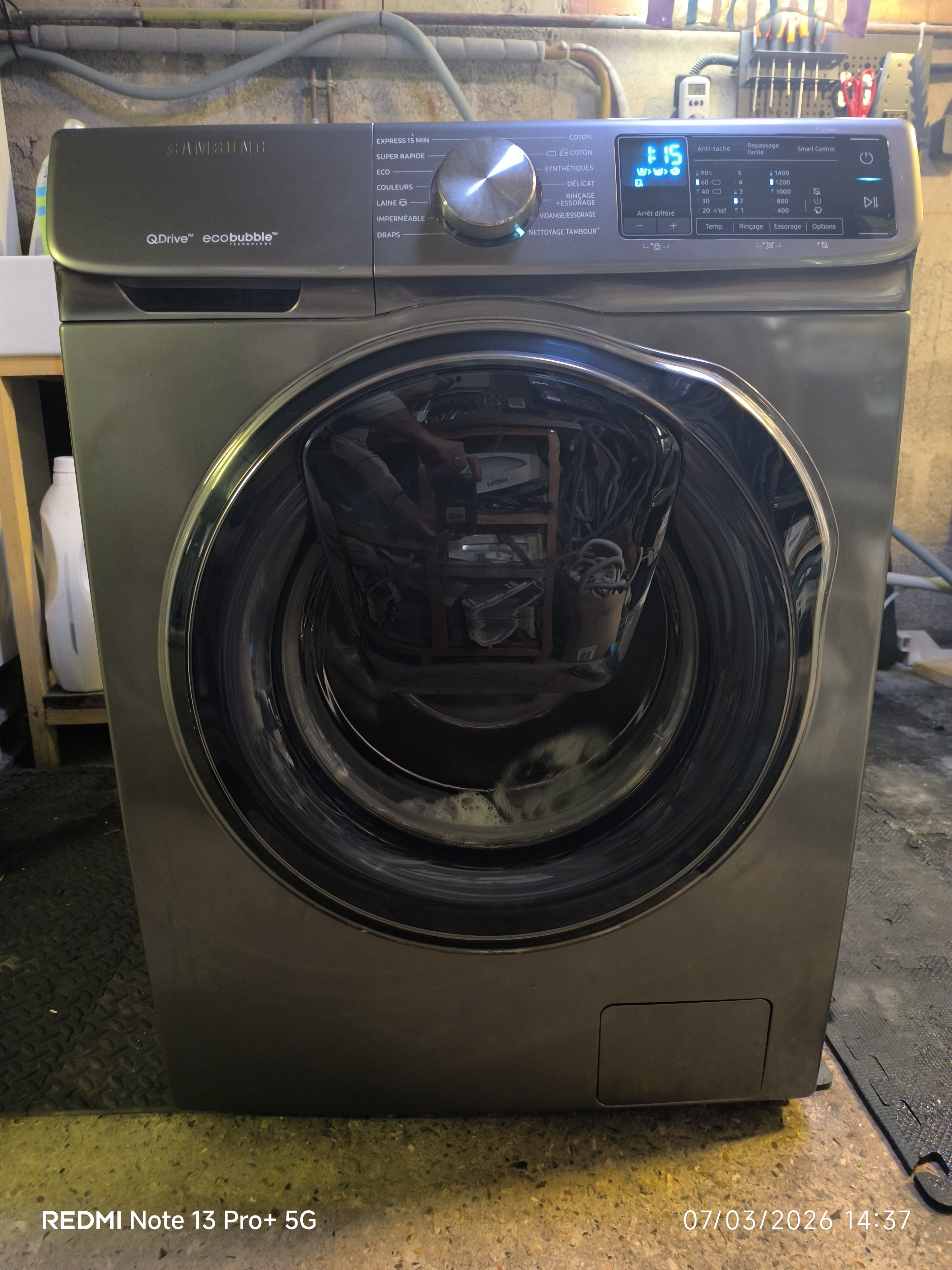 Photo 5 - Samsung LAVE linge frontal Samsung ecco bubble 9kg A+++ reconditionné - Électroménager - Samy Répare dans l'Eure (27)
