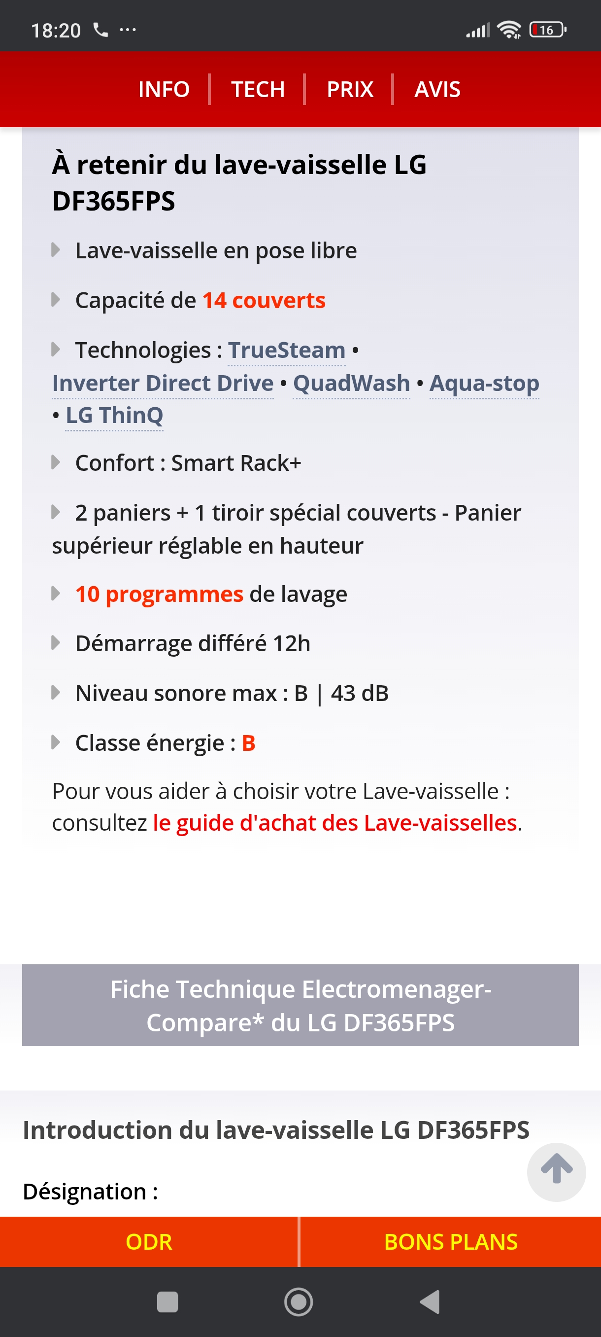 Photo 8 - Lg Lave vaisselle LG 14 couverts neuf reconditionné inox reconditionné - PRODUIT NEUF - Samy Répare dans l'Eure (27)