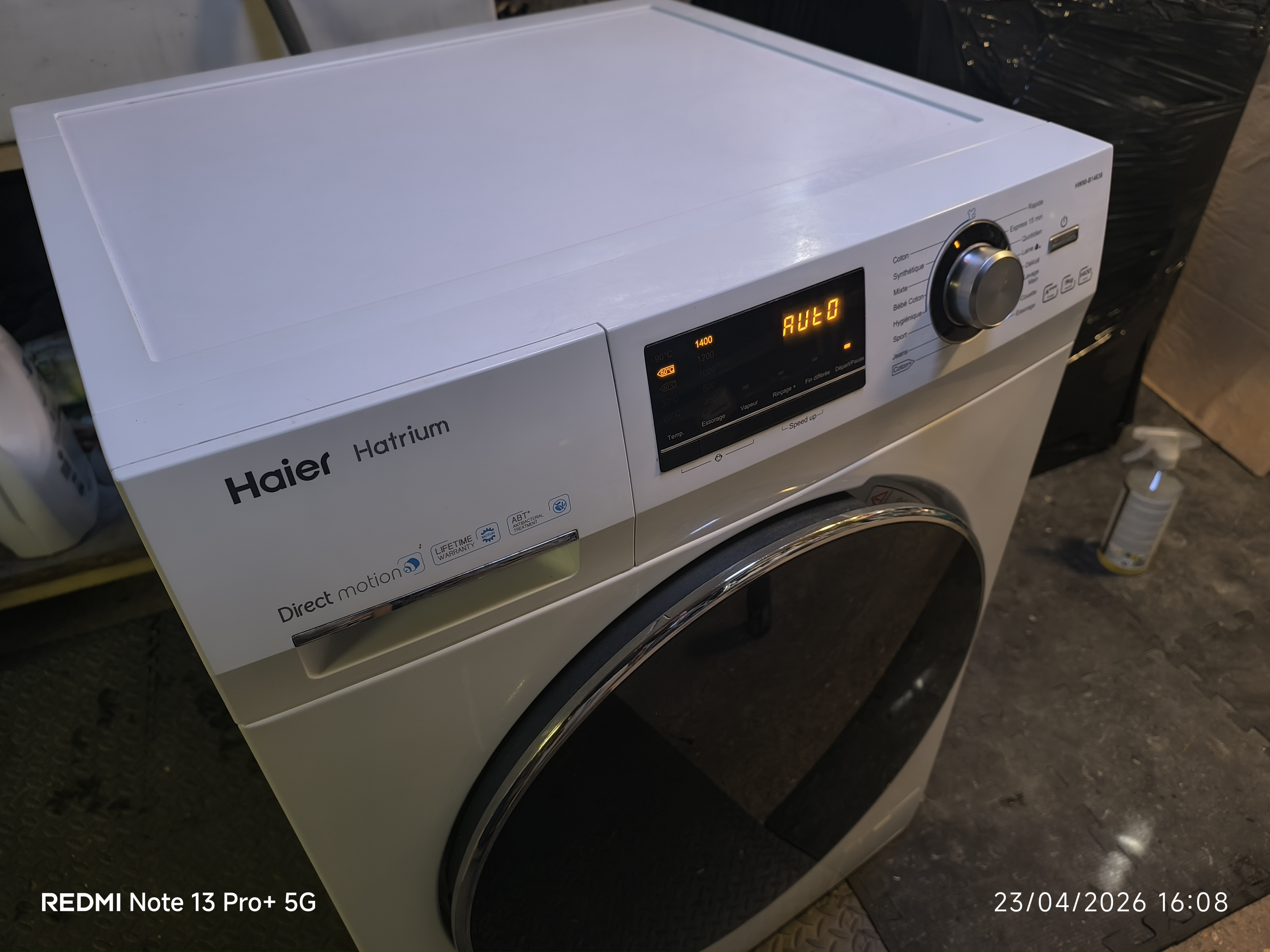 Photo 3 - Haier LAVE linge Haier 9kg reconditionné - Électroménager - Samy Répare dans l'Eure (27)
