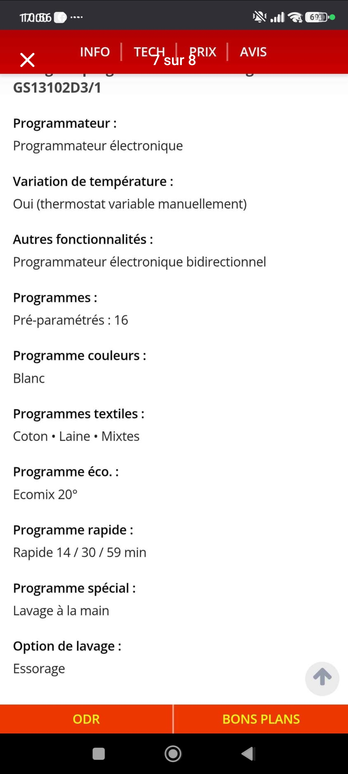 Photo 8 - Candy Lave linge Candy 9kg 1300trs A+++ reconditionné - Électroménager - Samy Répare dans l'Eure (27)