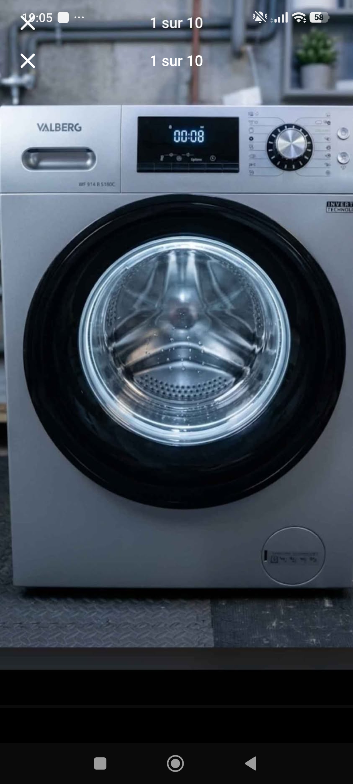 Valberg Lave linge Valberg 9kg 1400 trs reconditionné - Électroménager - Samy Répare