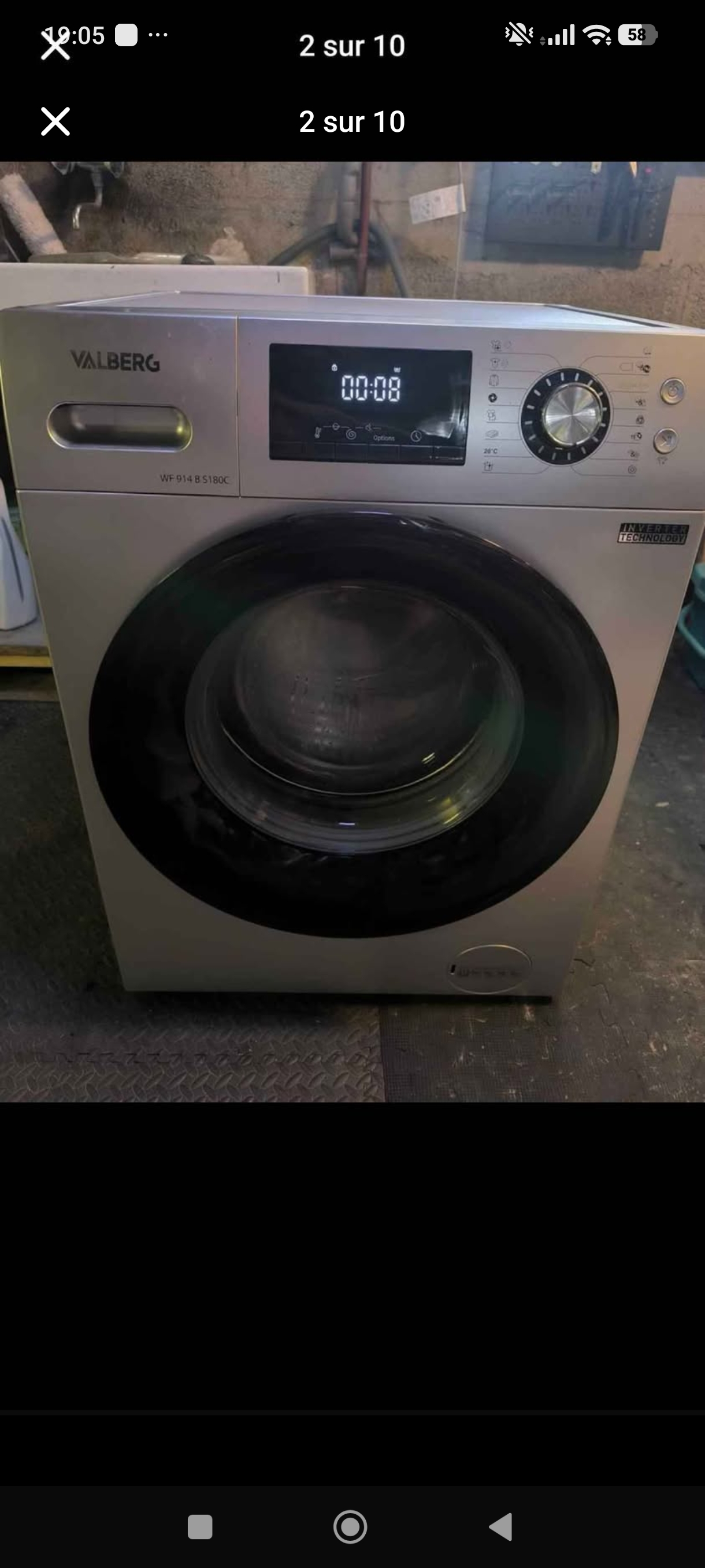Photo 2 - Valberg  Lave linge Valberg 9kg 1400 trs reconditionné - Électroménager - Samy Répare dans l'Eure (27)