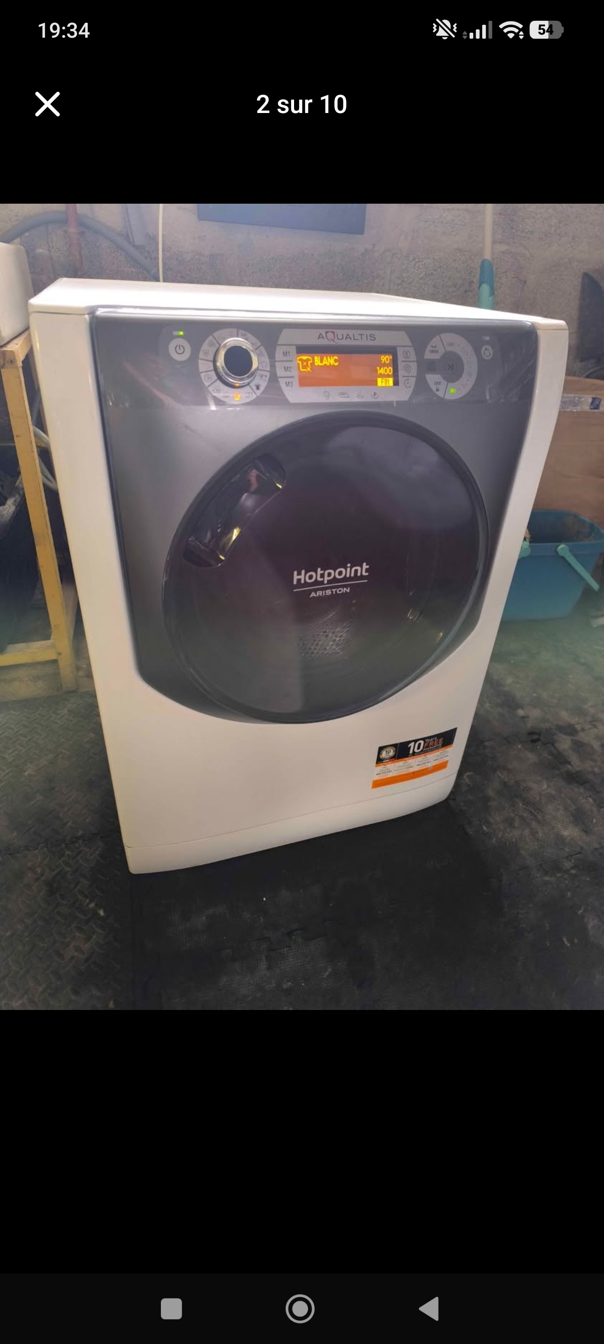 Photo 2 - Hotpoint  LAVE linge Hotpoint Ariston 11kg 1400trs reconditionné - Électroménager - Samy Répare dans l'Eure (27)