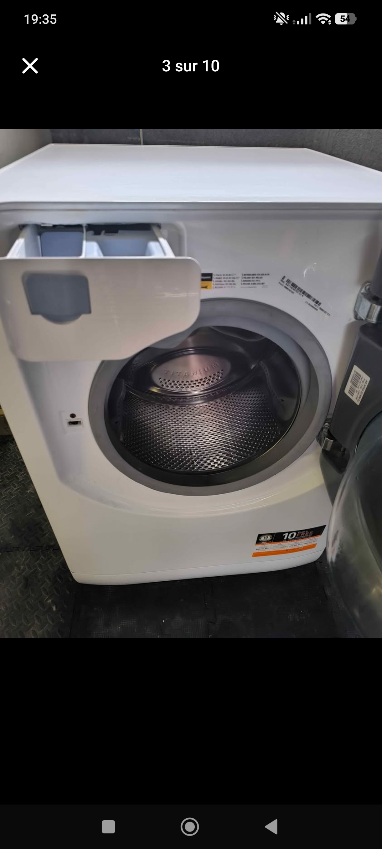 Photo 3 - Hotpoint  LAVE linge Hotpoint Ariston 11kg 1400trs reconditionné - Électroménager - Samy Répare dans l'Eure (27)
