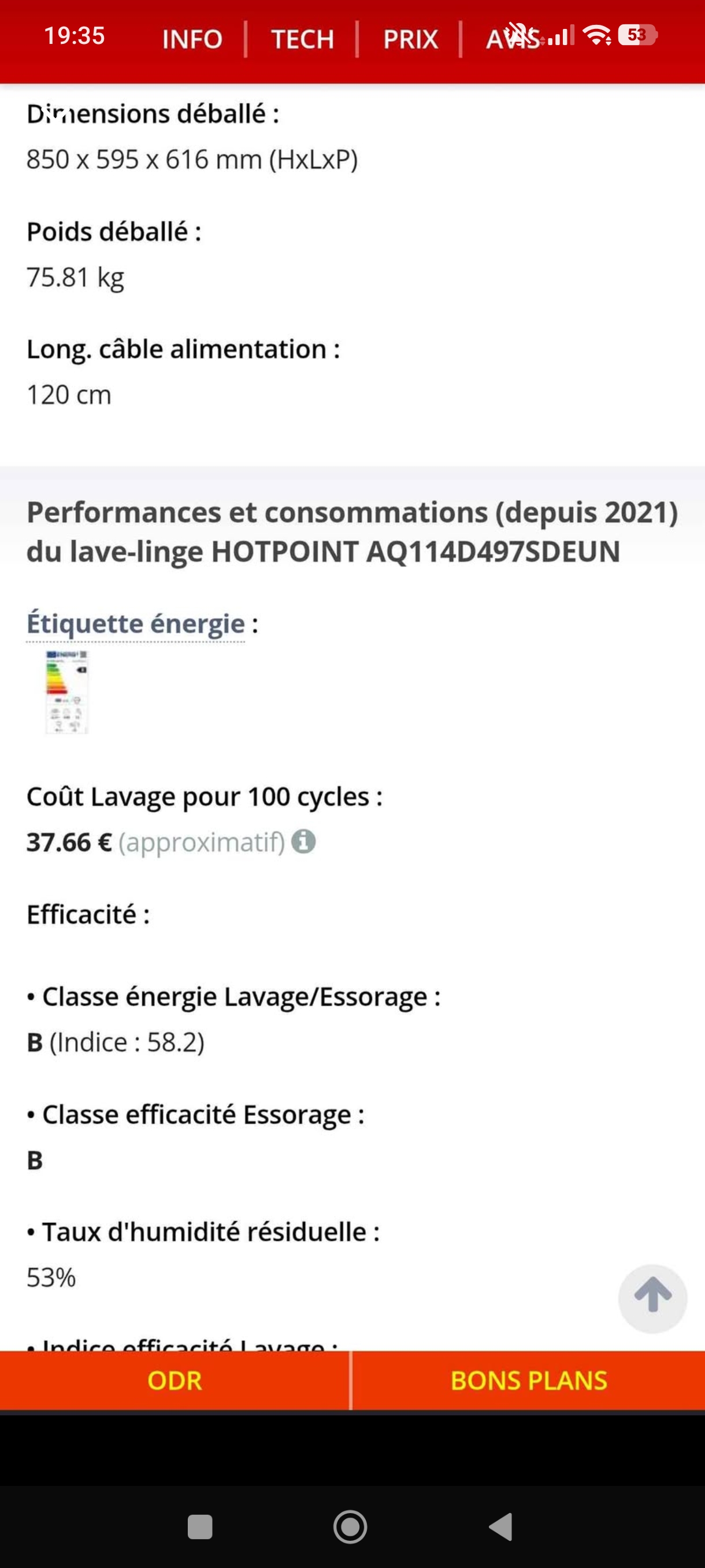 Photo 10 - Hotpoint  LAVE linge Hotpoint Ariston 11kg 1400trs reconditionné - Électroménager - Samy Répare dans l'Eure (27)