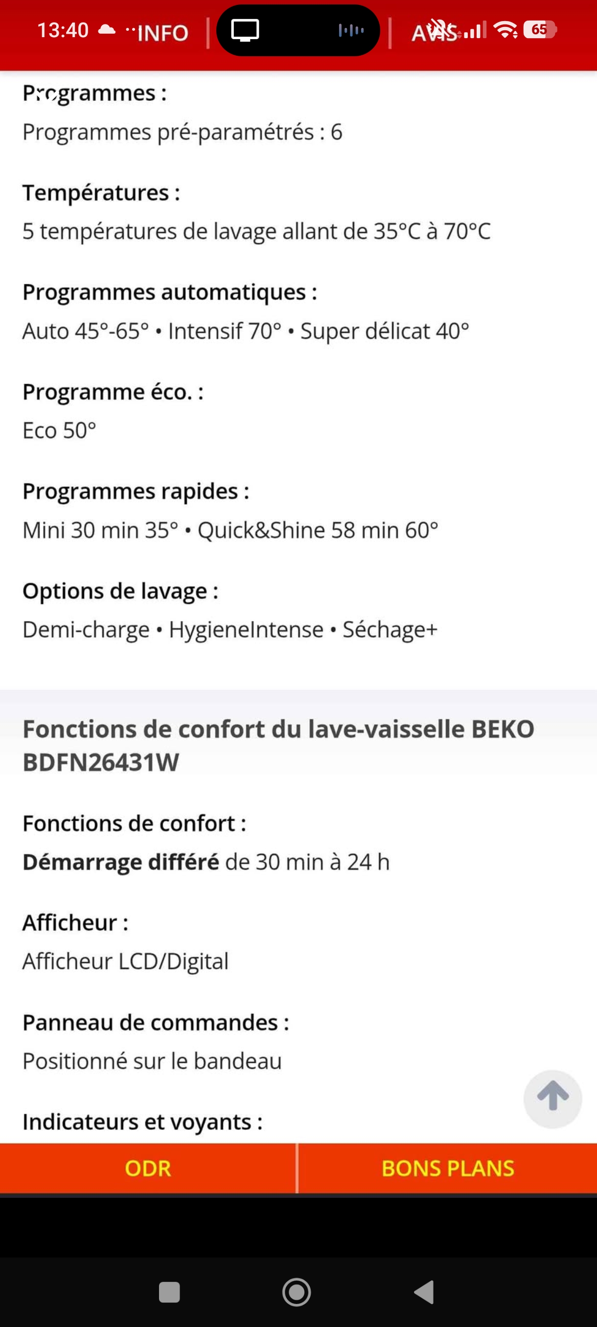 Photo 4 - BEKO LAVE Vaisselle BEKO 14 couverts neuf reconditionné - PRODUIT NEUF  - Samy Répare dans l'Eure (27)