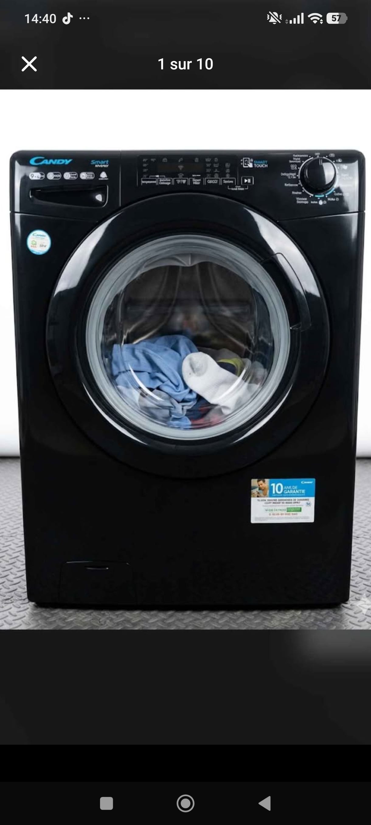 CANDY LAVANTE SÉCHANTE CANDY 9kg/6Kg reconditionné - Électroménager - Samy Répare