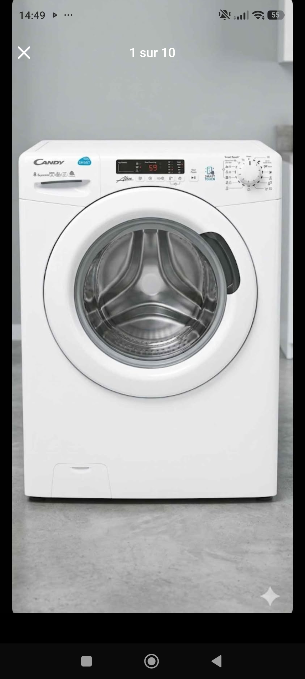 Candy LAVANTE SÉCHANTE CANDY 8KG 5KG reconditionné - Électroménager - Samy Répare