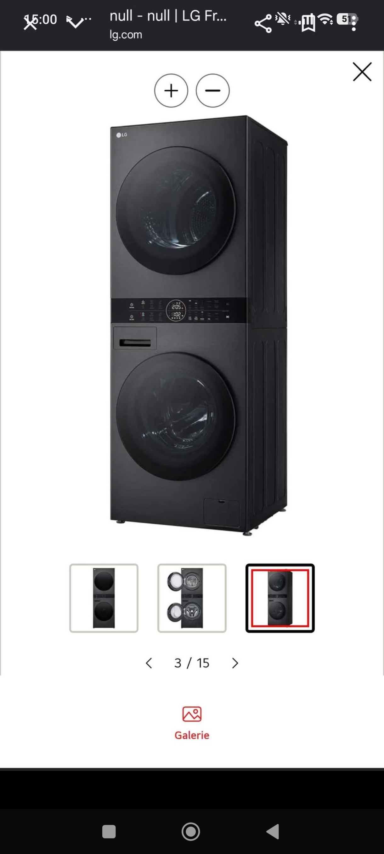 Photo 3 - LG LG TOWER Lave linge 12 kg + sèche linge 12kg pompe à chaleur reconditionné - PRODUIT NEUF - Samy Répare dans l'Eure (27)