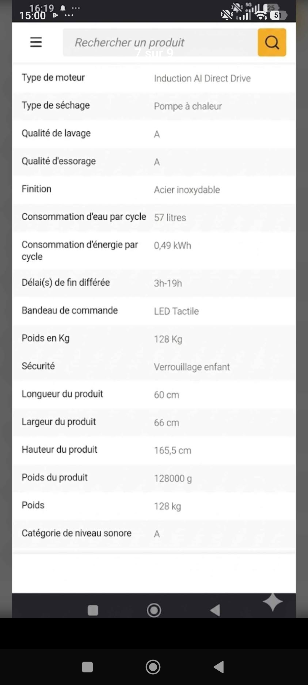 Photo 7 - LG LG TOWER Lave linge 12 kg + sèche linge 12kg pompe à chaleur reconditionné - PRODUIT NEUF - Samy Répare dans l'Eure (27)