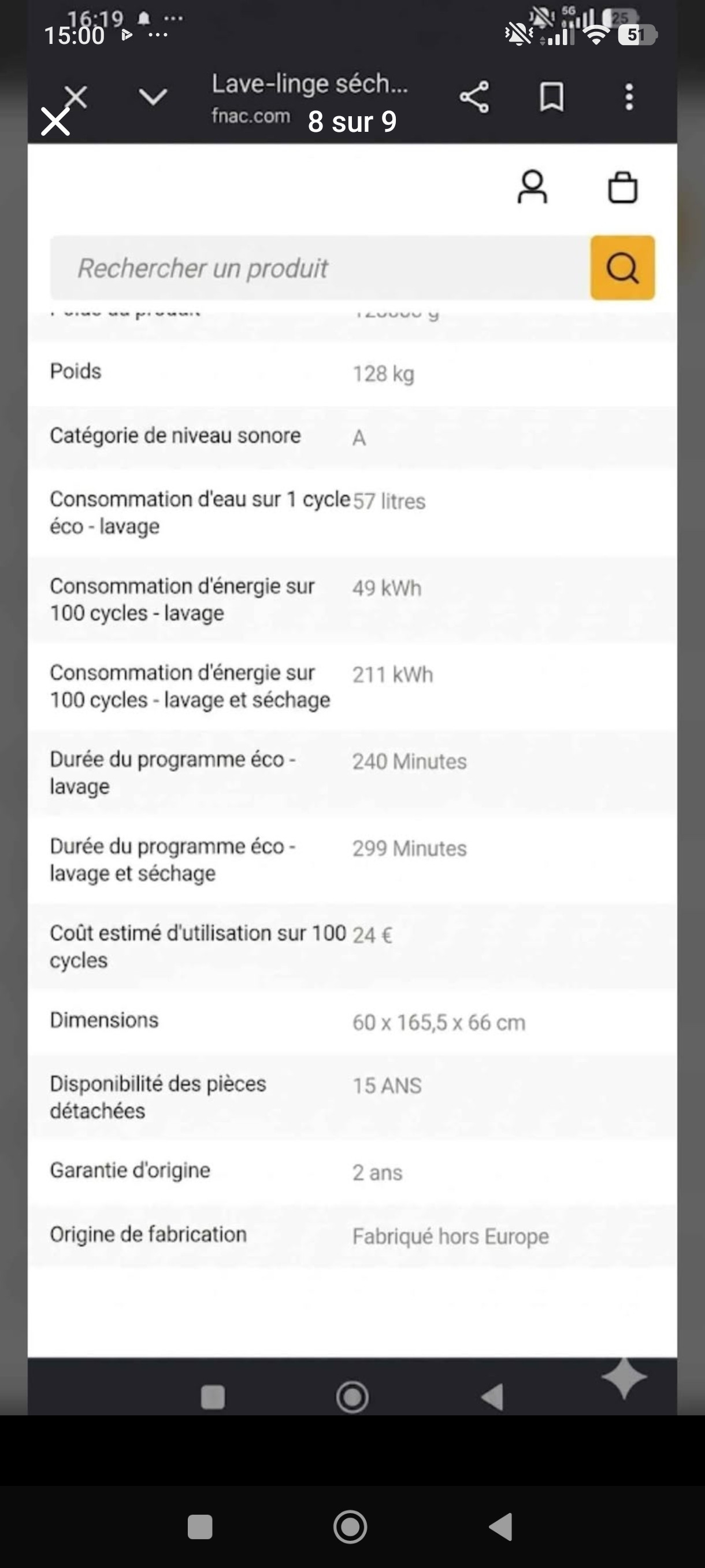 Photo 8 - LG LG TOWER Lave linge 12 kg + sèche linge 12kg pompe à chaleur reconditionné - PRODUIT NEUF - Samy Répare dans l'Eure (27)