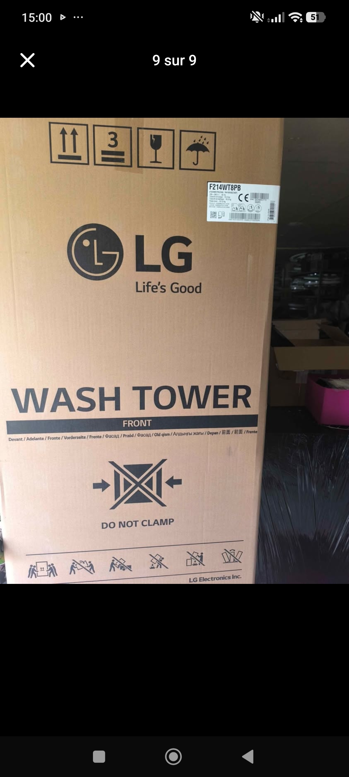 Photo 9 - LG LG TOWER Lave linge 12 kg + sèche linge 12kg pompe à chaleur reconditionné - PRODUIT NEUF - Samy Répare dans l'Eure (27)