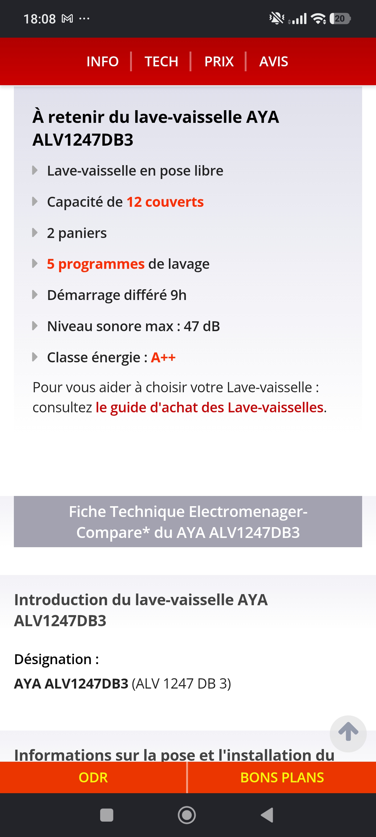 Photo 9 - AYA Lave vaisselle AYA 12 couverts reconditionné - Électroménager - Samy Répare dans l'Eure (27)