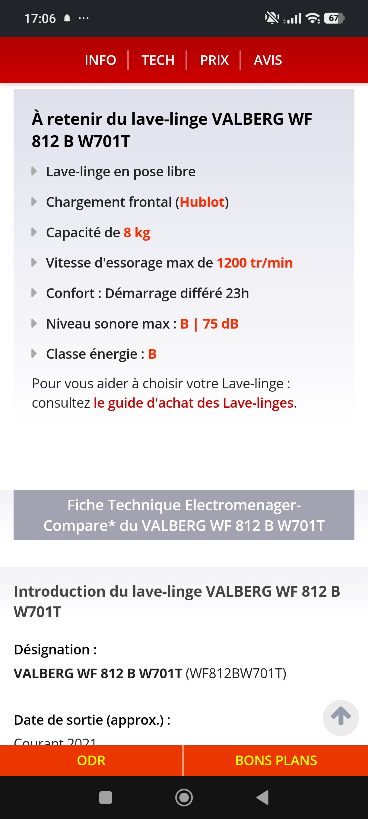 Photo 9 - Valberg LAVE linge Valberg 8kg reconditionné - Électroménager - Samy Répare dans l'Eure (27)
