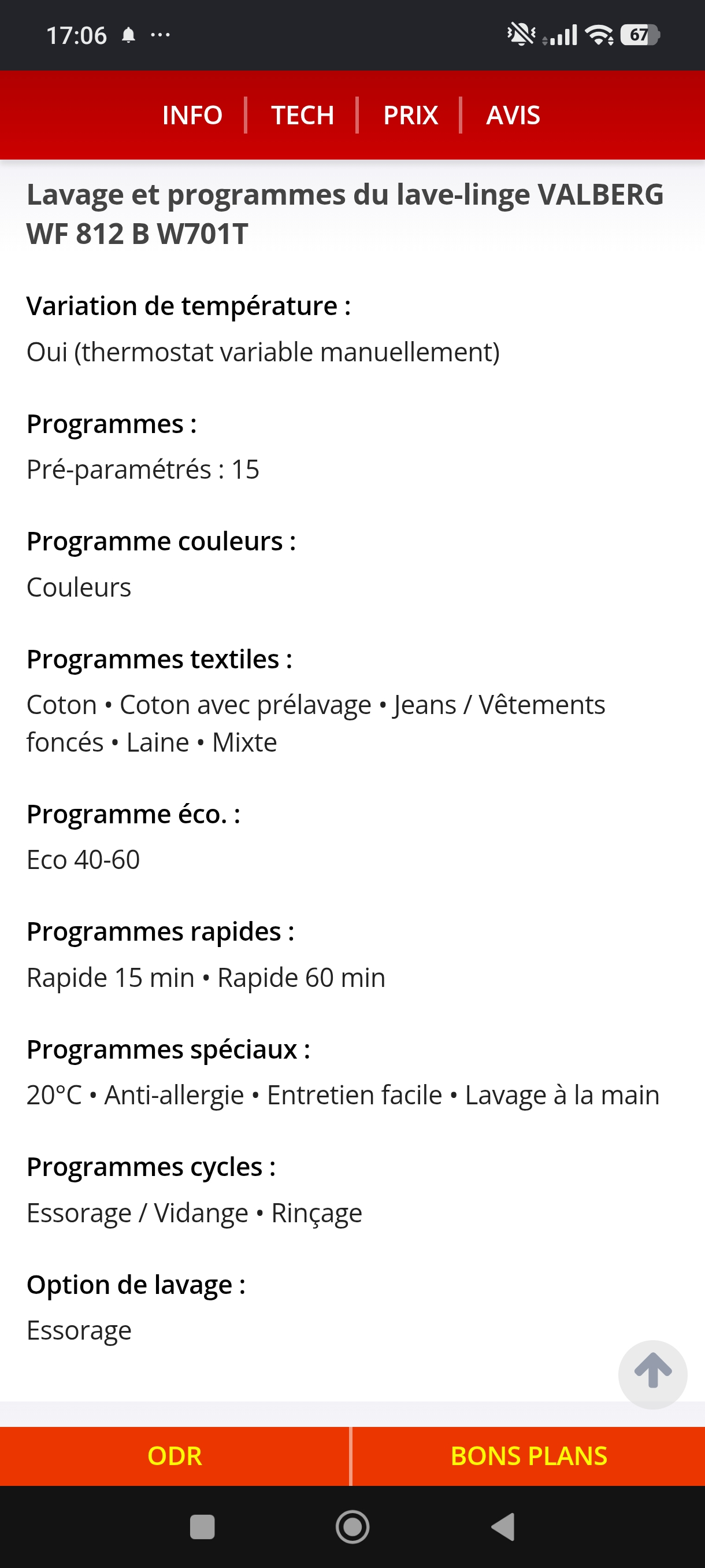 Photo 10 - Valberg LAVE linge Valberg 8kg reconditionné - Électroménager - Samy Répare dans l'Eure (27)