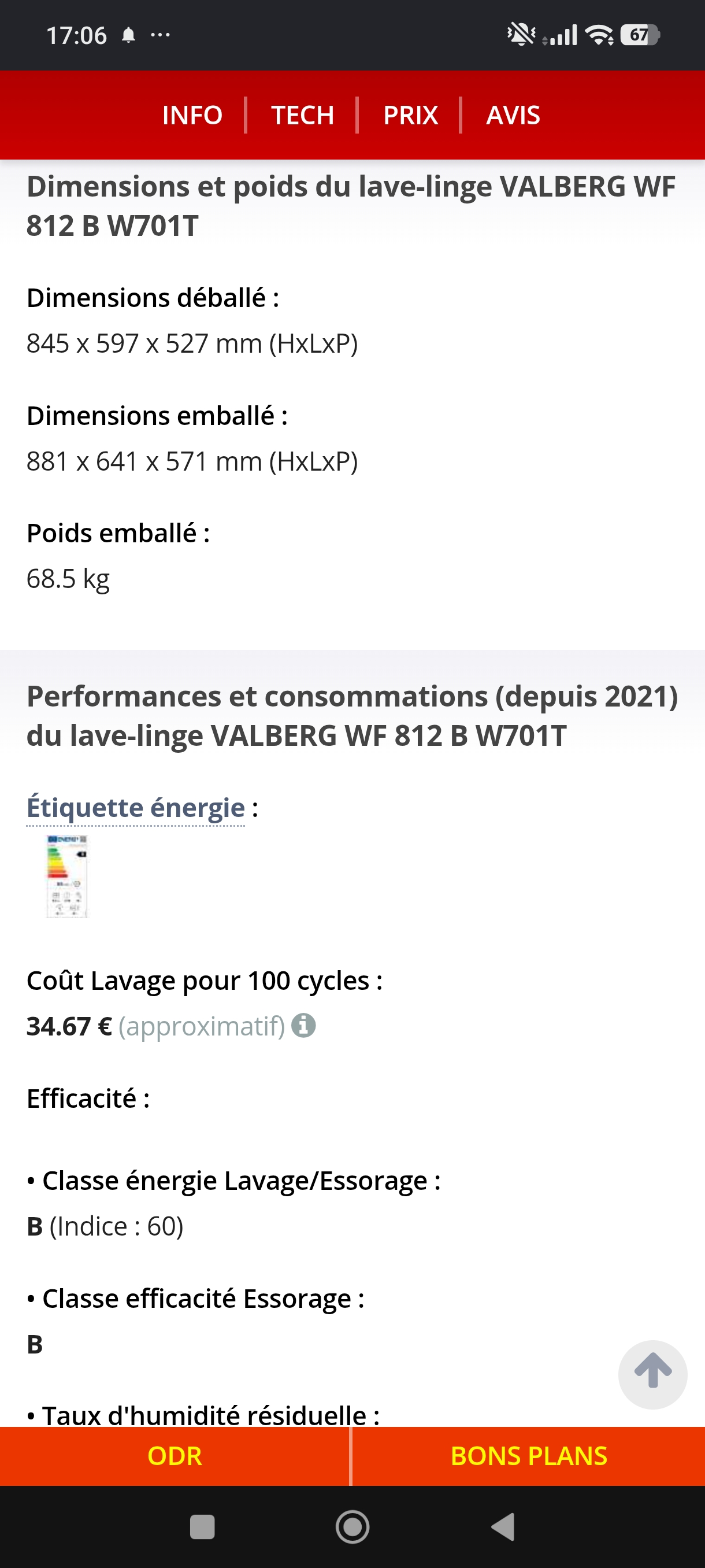 Photo 11 - Valberg LAVE linge Valberg 8kg reconditionné - Électroménager - Samy Répare dans l'Eure (27)