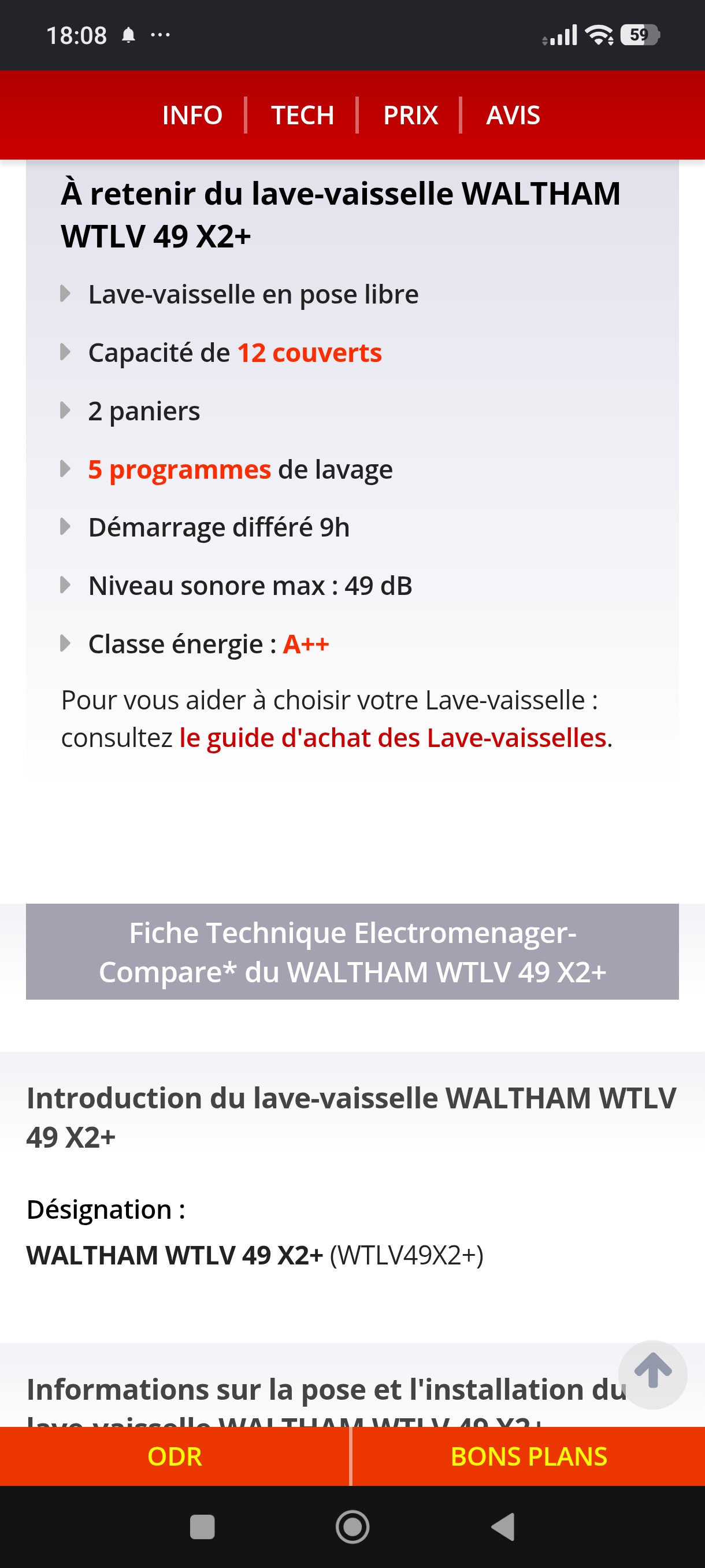Photo 8 - WALTHAM Lave vaisselle waltham reconditionné - Électroménager - Samy Répare dans l'Eure (27)